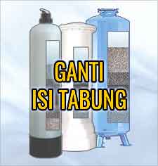 Ganti isi tabung filter air Bandung