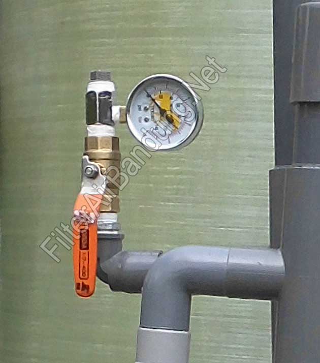 pengukur tekanan air tabung frp industri