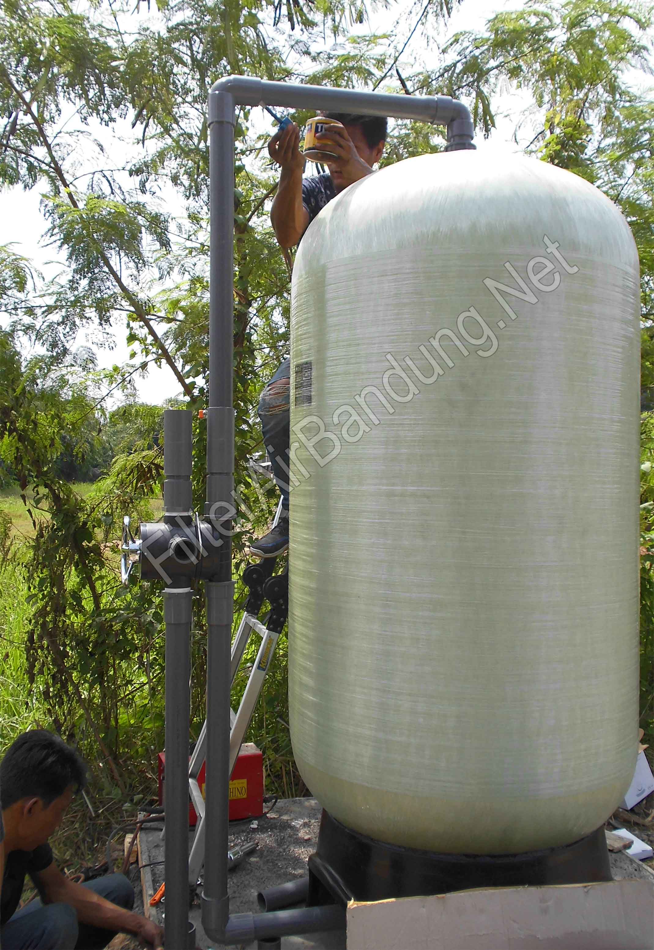 pemasangan tabung frp filter air industri