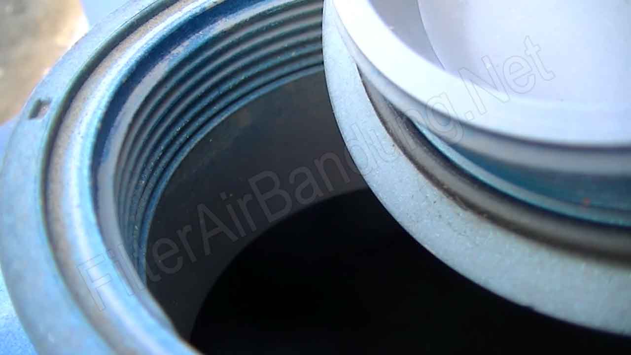 tabung filter air pvc drat lobang atas